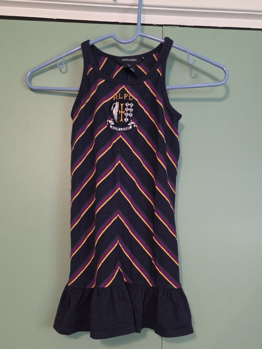 Ralph Lauren Navy Striped Tank Dress Size 5